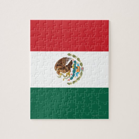 Schlichte Flagge Mexikos Puzzle (Vertikal)