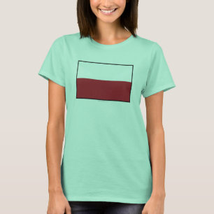 Schlichte Flagge Polens T-Shirt
