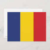Schlichte Flagge Rumäniens Postkarte (Vorne/Hinten)