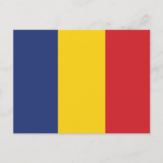 Schlichte Flagge Rumäniens Postkarte