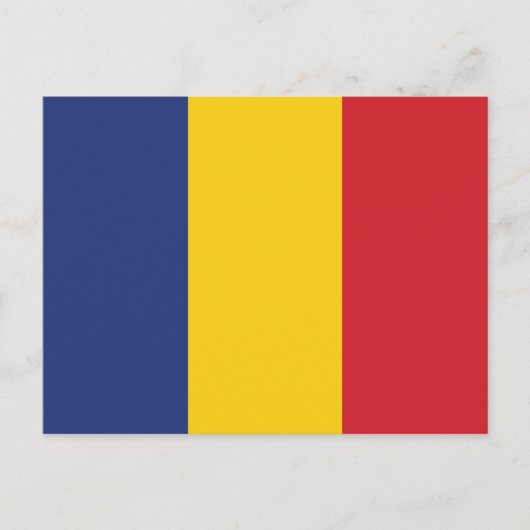 Schlichte Flagge Rumäniens Postkarte (Vorderseite)