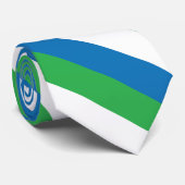 Schlichte Flagge Sierra Leone Krawatte (Gerollt)