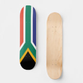 Schlichte Flagge Südafrikas Skateboard (Vorderseite)