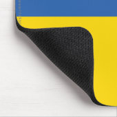 Schlichte Flagge Ukraine Mousepad (Ecke)