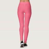 Schlichte Flamingo Liebe Hot Pink Leggings (Rückseite)