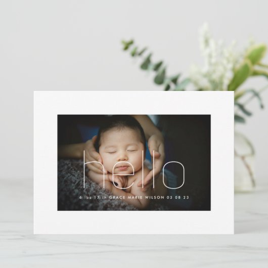 schlichte Foto-Geburt (Stehend Vorderseite)