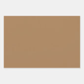Schlichte französische Beige Harvest Brown Shades Geschenkpapier Set (Vorderseite 3)