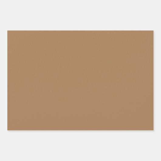 Schlichte französische Beige Harvest Brown Shades Geschenkpapier Set (Vorderseite 3)