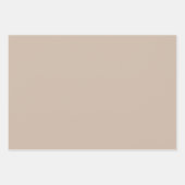 Schlichte französische Beige Harvest Brown Shades Geschenkpapier Set (Vorderseite 2)