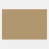 Schlichte französische Beige Harvest Brown Shades Geschenkpapier Set (Vorderseite)