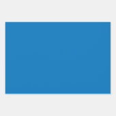 Schlichte französische Mittelpersische Blautöne 3 Geschenkpapier Set (Vorderseite)