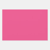 Schlichte französische Rose heiß rosa Geschenkpapier Set (Vorderseite 2)