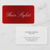 Schlichte Frisur Rot Beruflich Visitenkarte (Vorne/Hinten)