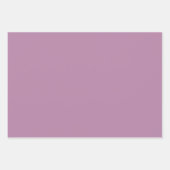 Schlichte Fuchsia Mauve Lavender Lila Schatten 3 T Geschenkpapier Set (Vorderseite 2)