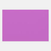 Schlichte Fuchsia Mauve Lavender Lila Schatten 3 T Geschenkpapier Set (Vorderseite)