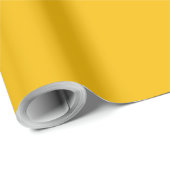 Schlichte-gelbe Gefriergelbe Geschenkpapier (Rolleneckpunkt)