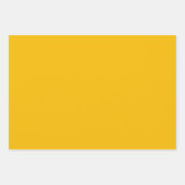 Schlichte-gelbe Gefriergelbe Geschenkpapier Set (Vorderseite 2)