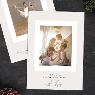 schlichte, gerahmte Foto-Rahmen frohe Weihnachten