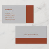 Schlichte Geschäfts-Karte Visitenkarte (Vorne/Hinten)