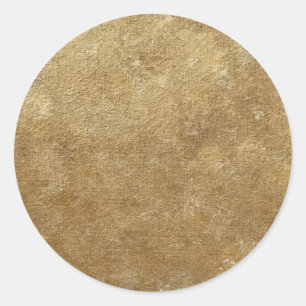 Schlichte Gold-Kleber Runder Aufkleber