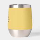 Schlichte Goldschrift personalisiert (Rückseite)