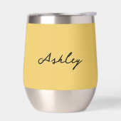 Schlichte Goldschrift personalisiert (Links)