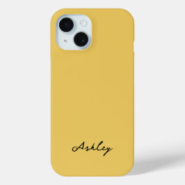 Schlichte Goldschrift personalisiert Case-Mate iPhone Hülle