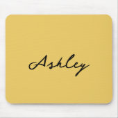 Schlichte Goldschrift personalisiert Mousepad (Vorne)