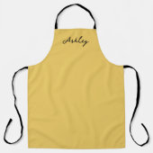 Schlichte Goldschrift personalisiert Schürze (Vorderseite)