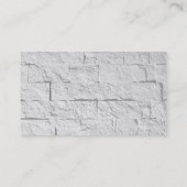 Schlichte Grau Wall Brick Consultant Business Card Visitenkarte (Rückseite)