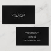 Schlichte, graue, Berufliche Visitenkarte (Vorne/Hinten)