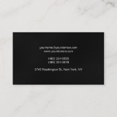 Schlichte, graue, Berufliche Visitenkarte (Rückseite)