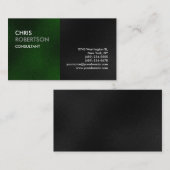 Schlichte Green Grey Attraktive Charm Business Car Visitenkarte (Vorne/Hinten)