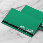 Schlichte Green Physician Assistant Business Card Visitenkarte