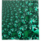 Schlichte grüne Töne und ähnlich wie Prägung Duschvorhang (Vorderseite)