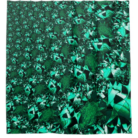 Schlichte grüne Töne und ähnlich wie Prägung Duschvorhang (Vorderseite)