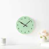 Schlichte grüne Uhr (Zuhause)