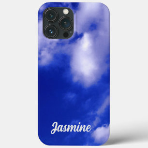 Schlichte handgeschriebene Eigenname Blue Sky Clou Case-Mate iPhone Hülle