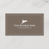 Schlichte Hare Business Cards mit einfachem Rahmen Visitenkarte (Vorderseite)