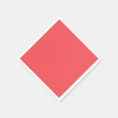 Schlichte, helle Koralle in fester Farbe Serviette (Ecke)