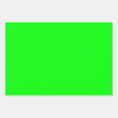 Schlichte, hellgelbe Kalkgrün - 3 Töne Geschenkpapier Set (Vorderseite 3)