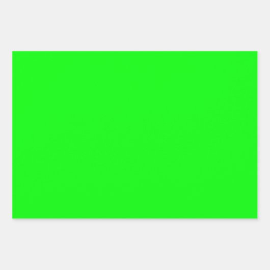 Schlichte, hellgelbe Kalkgrün - 3 Töne Geschenkpapier Set (Vorderseite 3)