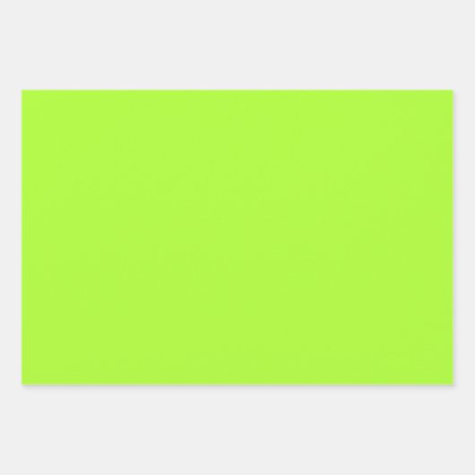 Schlichte, hellgelbe Kalkgrün - 3 Töne Geschenkpapier Set (Vorderseite 2)