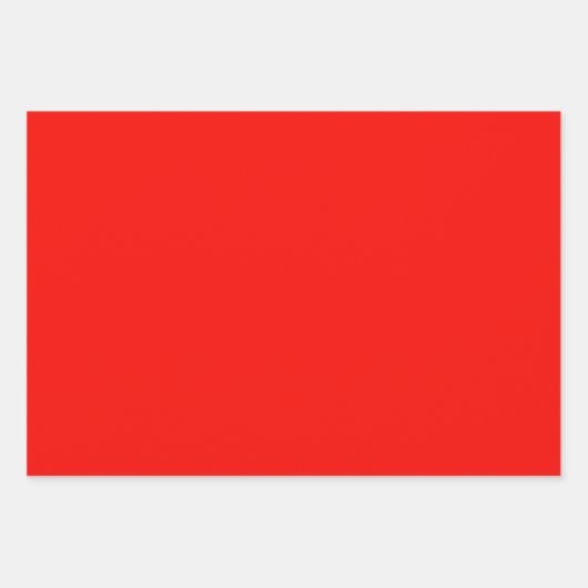 Schlichte, hellrote Süßigkeiten Geschenkpapier Set (Vorderseite 3)