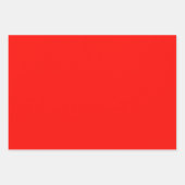 Schlichte Himbeere Candy Vermilion Red Shades 3 To Geschenkpapier Set (Vorderseite 3)