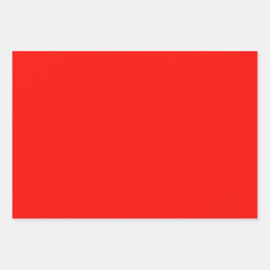 Schlichte Himbeere Candy Vermilion Red Shades 3 To Geschenkpapier Set (Vorderseite 3)