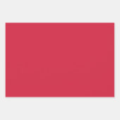Schlichte Himbeere Candy Vermilion Red Shades 3 To Geschenkpapier Set (Vorderseite 2)