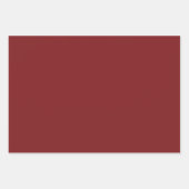 Schlichte Himbeere Candy Vermilion Red Shades 3 To Geschenkpapier Set (Vorderseite)