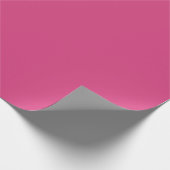 Schlichte Himbeere in fester Farbe, hell rosa Geschenkpapier (Ecke)