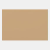 Schlichte Hirschschmöwe Wood Brown Shades 3 Tones Geschenkpapier Set (Vorderseite)